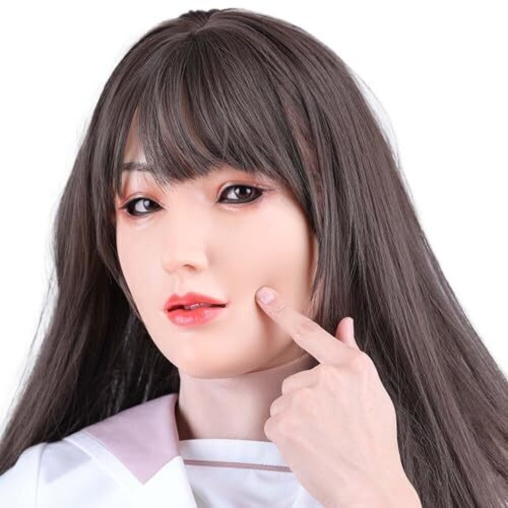 9812 Silicone Mask with Makeup Realistic Full Head Face Mask